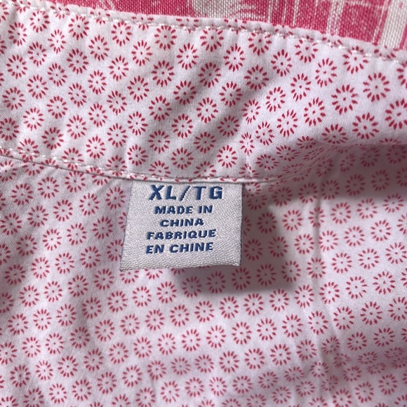 NWOT Tommy Bahama Pink/White Primo Palms Camp Shirt size XL 💯 Rayon - Picture 6 of 9